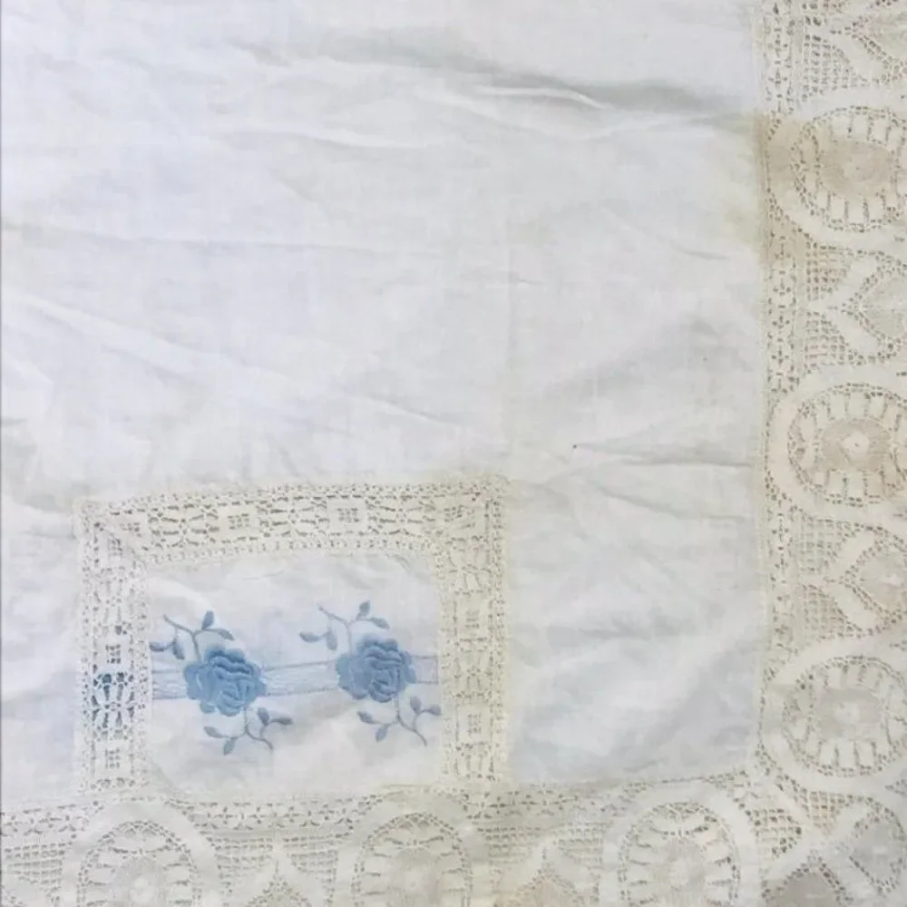 Vintage Country House Window Valance Embroidered